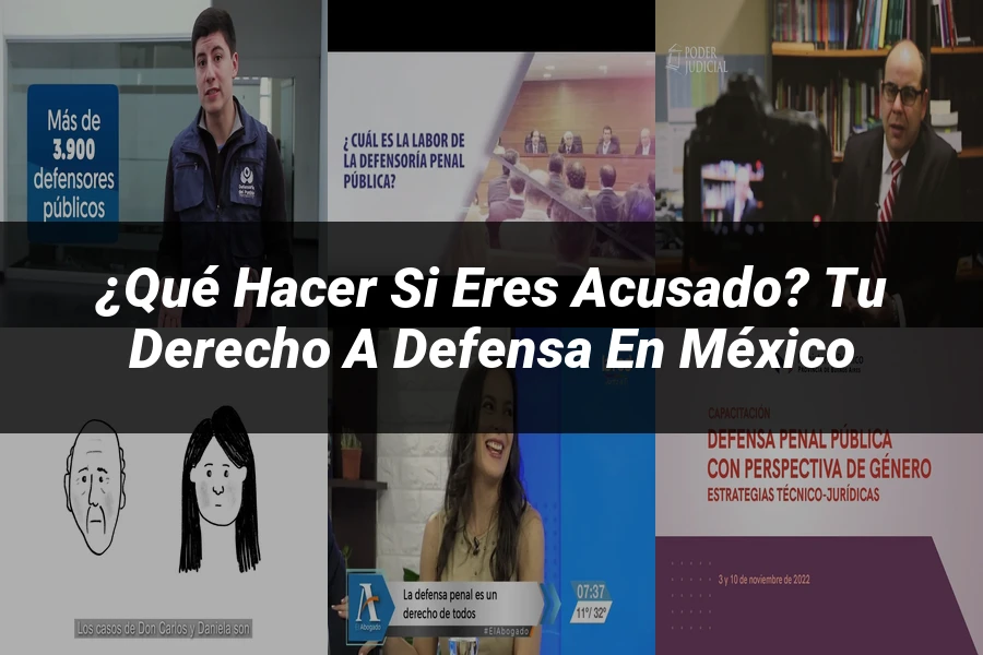 "¿Qué Hacer Si Eres Acusado? Tu Derecho a Defensa en México"