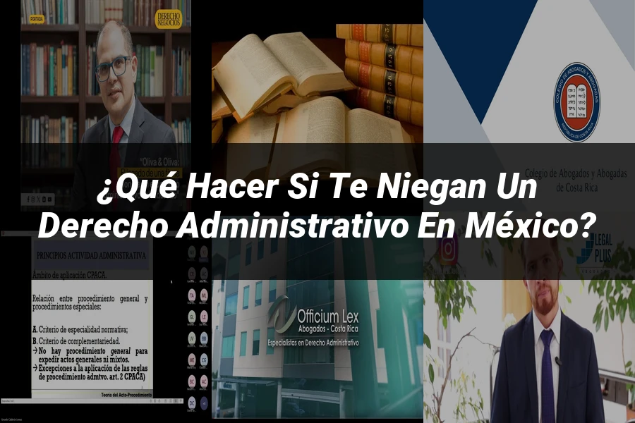 "¿Qué Hacer Si Te Niegan un Derecho Administrativo en México?"