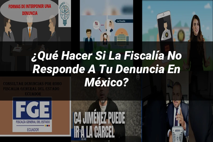 "¿Qué Hacer Si la Fiscalía No Responde a Tu Denuncia en México?"