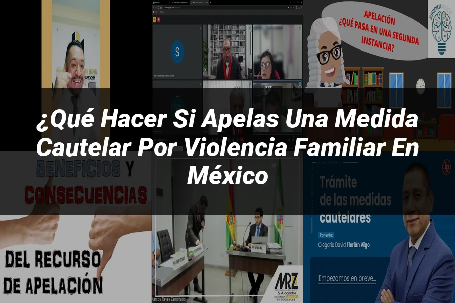 "¿Qué Hacer si Apelas una Medida Cautelar por Violencia Familiar en México
