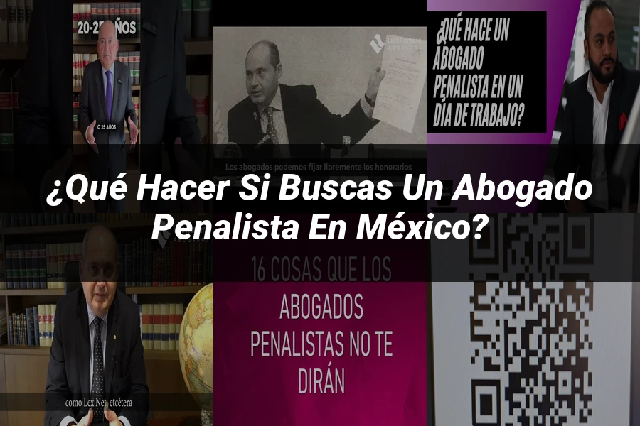 "¿Qué Hacer si Buscas un Abogado Penalista en México?"