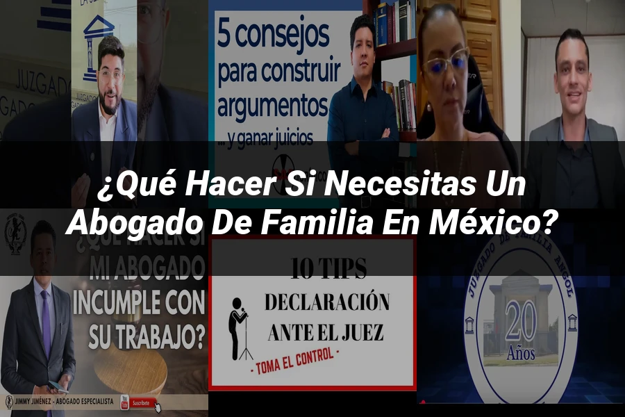 "¿Qué Hacer si Necesitas un Abogado de Familia en México?"