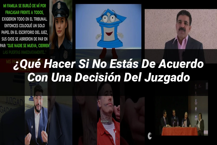 "¿Qué Hacer si No Estás de Acuerdo con una Decisión del Juzgado