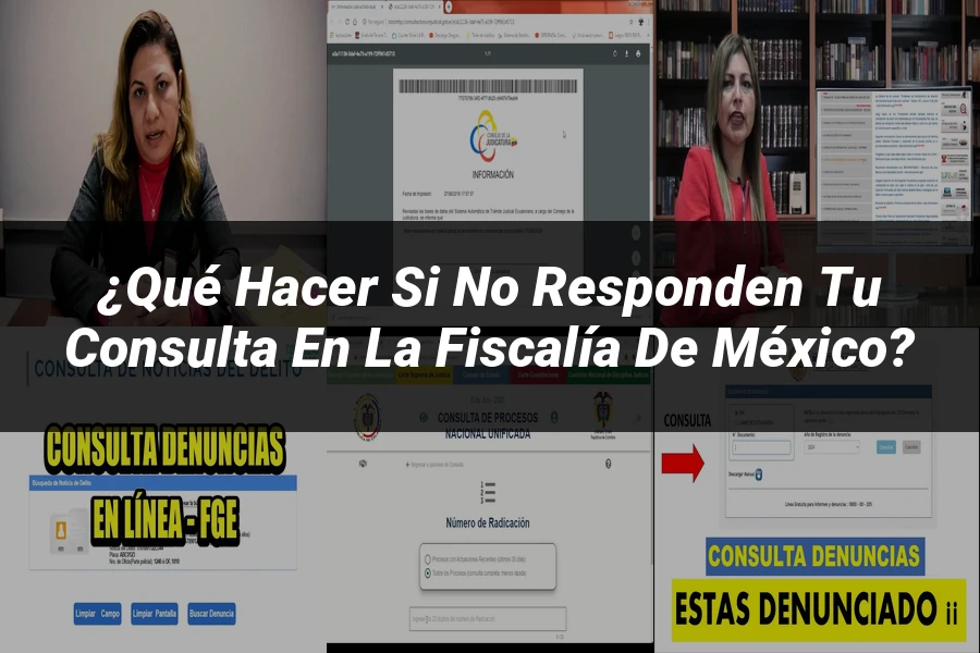 "¿Qué Hacer si No Responden tu Consulta en la Fiscalía de México?"