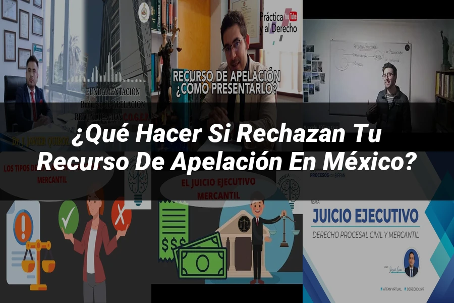 "¿Qué Hacer si Rechazan tu Recurso de Apelación en México?"