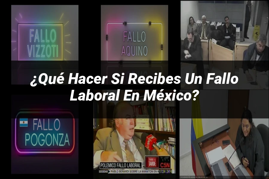 "¿Qué Hacer si Recibes un Fallo Laboral en México?"