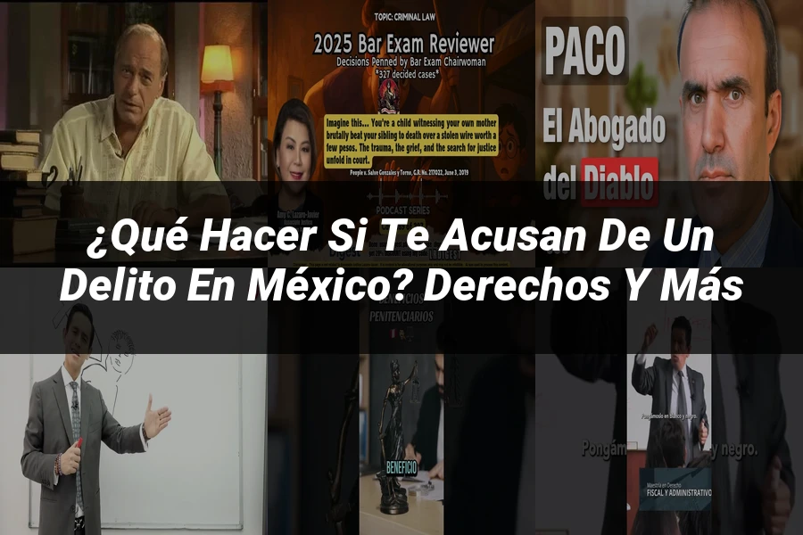 "¿Qué Hacer si Te Acusan de un Delito en México? Derechos y Más"