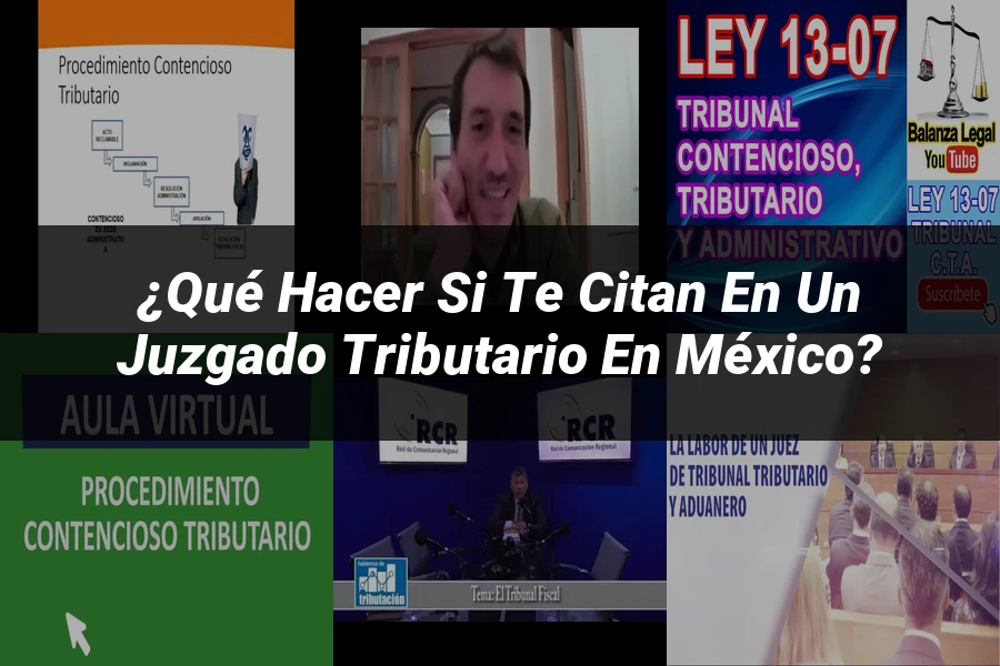 "¿Qué Hacer si Te Citan en un Juzgado Tributario en México?"