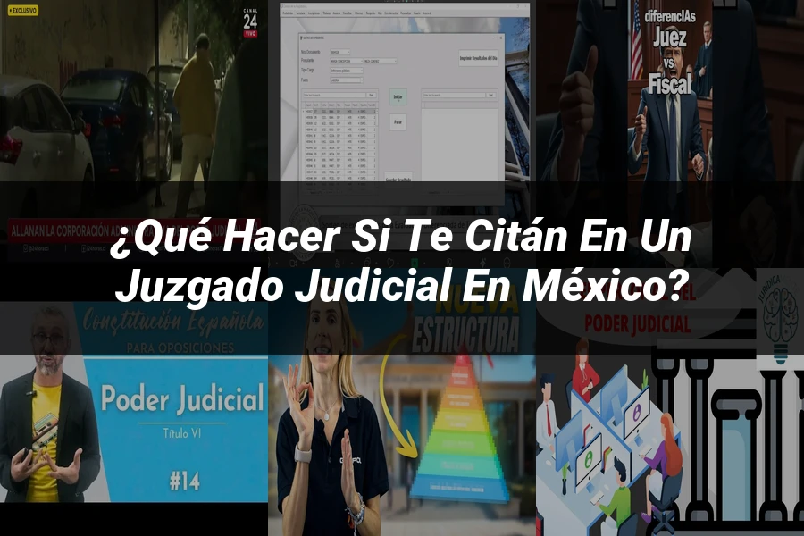 "¿Qué Hacer si Te Citán en un Juzgado Judicial en México?"