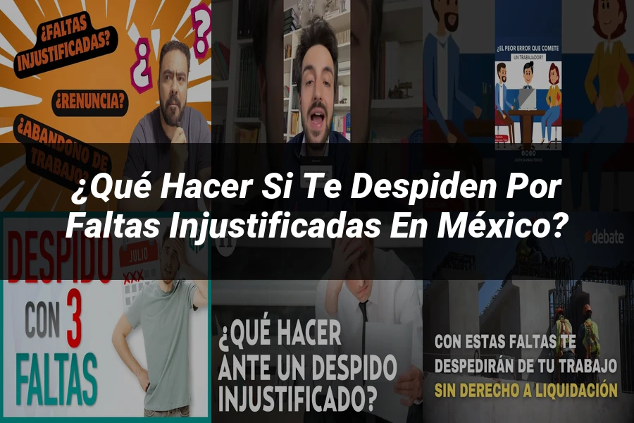 "¿Qué Hacer si Te Despiden por Faltas Injustificadas en México?"