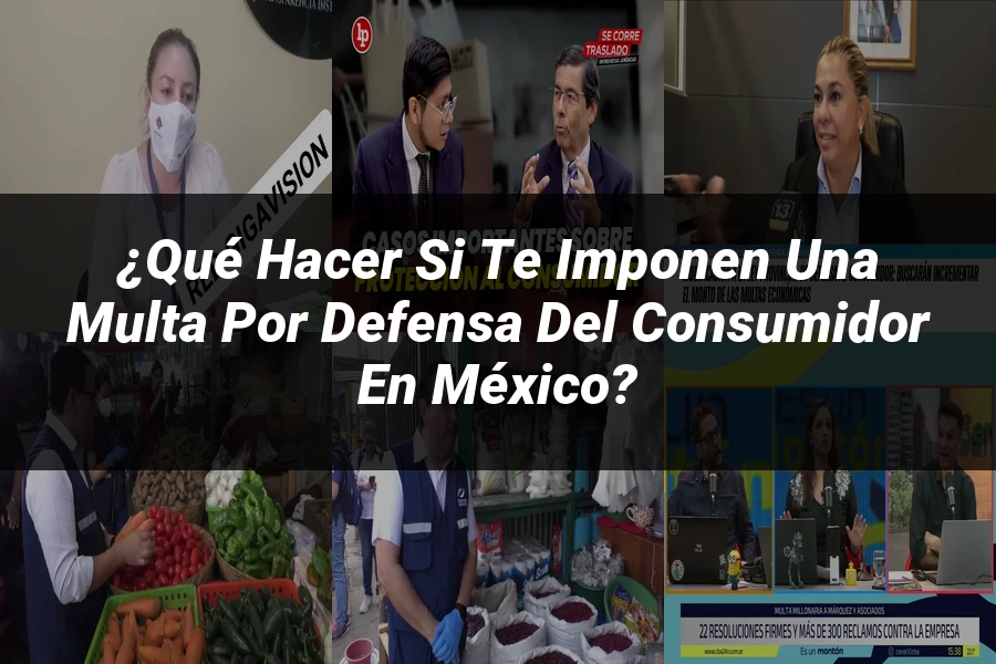 "¿Qué Hacer si Te Imponen una Multa por Defensa del Consumidor en México?"