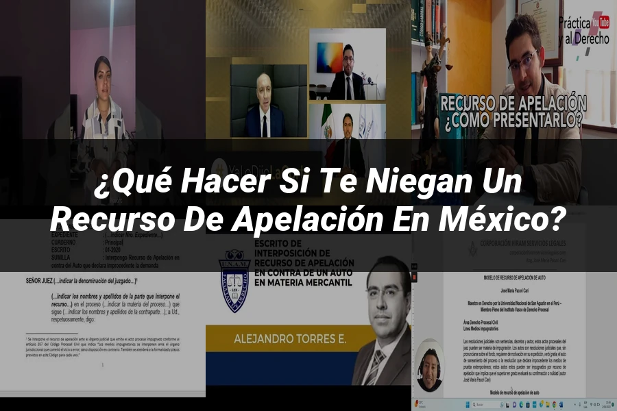 "¿Qué Hacer si Te Niegan un Recurso de Apelación en México?"