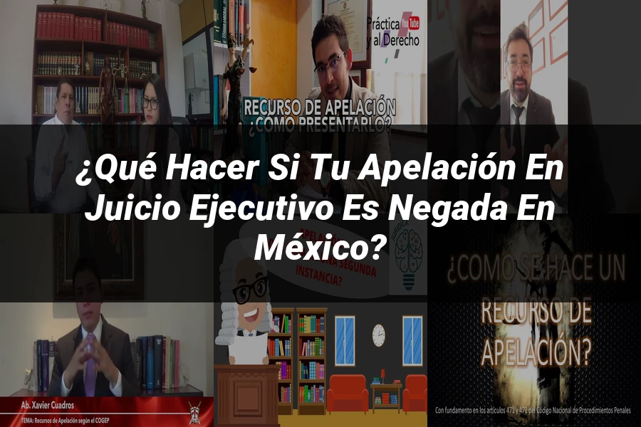 "¿Qué Hacer si Tu Apelación en Juicio Ejecutivo es Negada en México?"