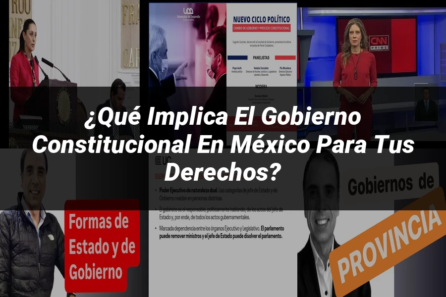 "¿Qué Implica el Gobierno Constitucional en México para Tus Derechos?"