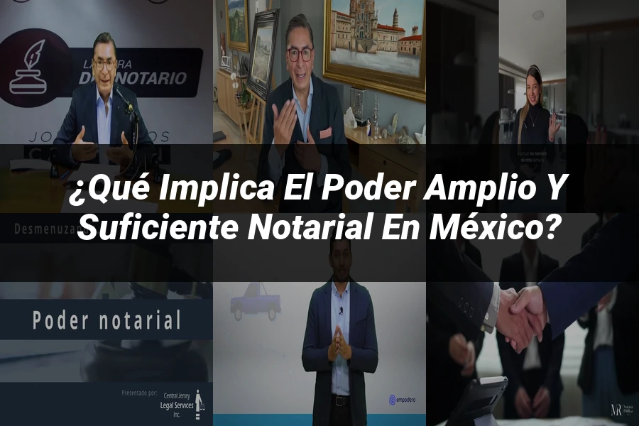 "¿Qué Implica el Poder Amplio y Suficiente Notarial en México?"