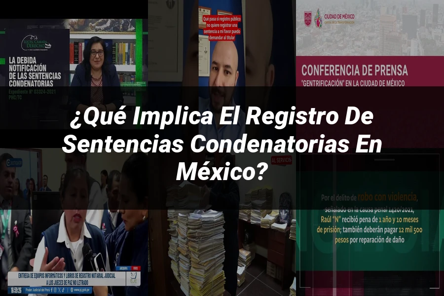 "¿Qué Implica el Registro de Sentencias Condenatorias en México?"