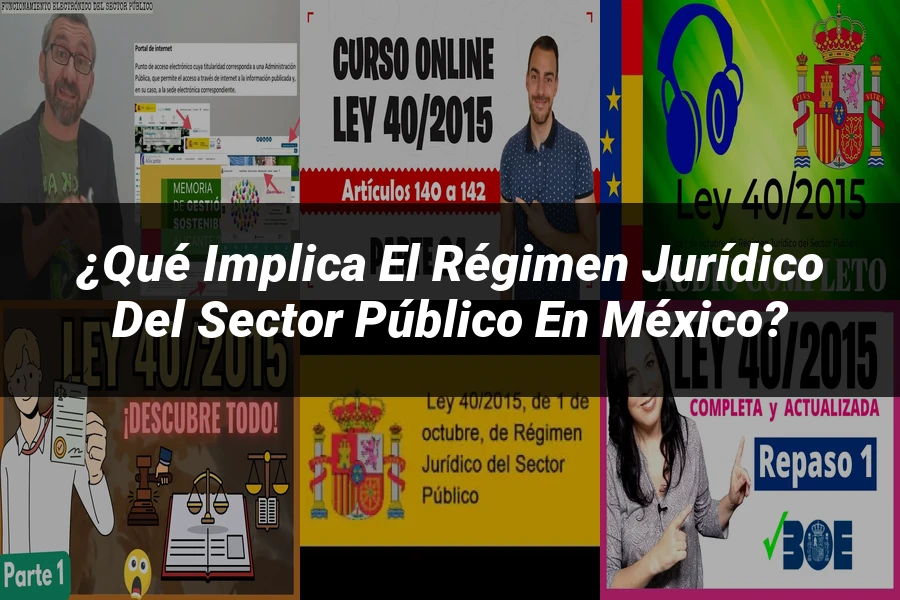 "¿Qué Implica el Régimen Jurídico del Sector Público en México?"