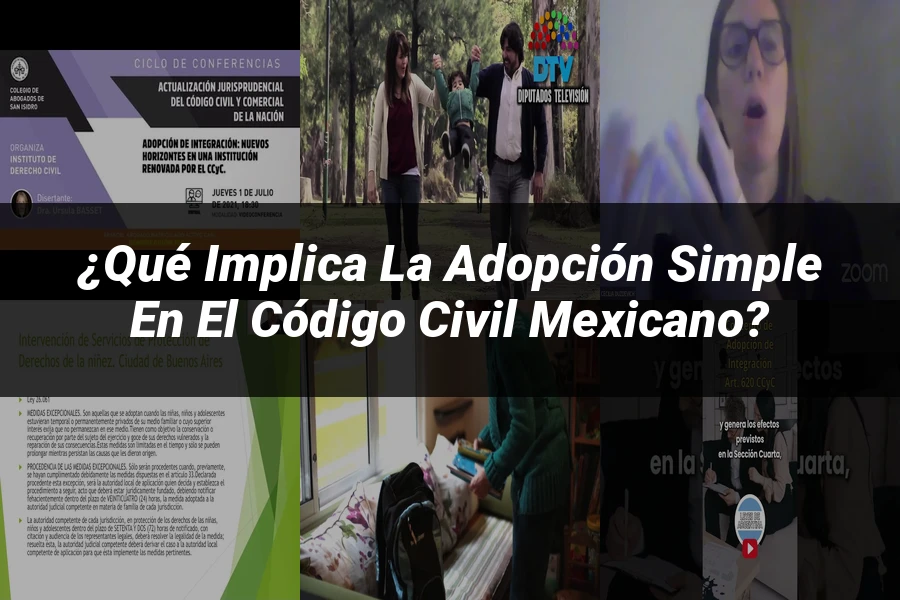 "¿Qué Implica la Adopción Simple en el Código Civil Mexicano?"
