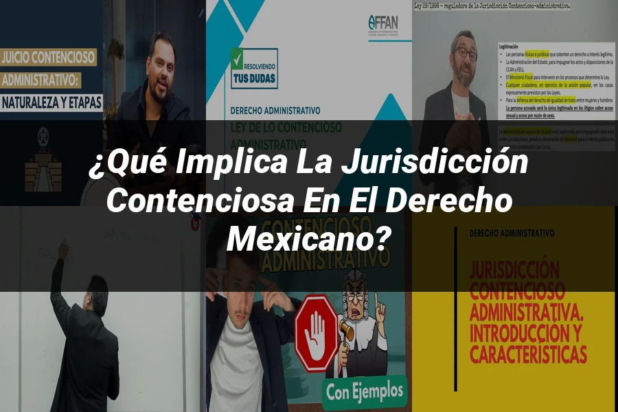 "¿Qué Implica la Jurisdicción Contenciosa en el Derecho Mexicano?"