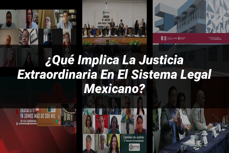 "¿Qué Implica la Justicia Extraordinaria en el Sistema Legal Mexicano?"