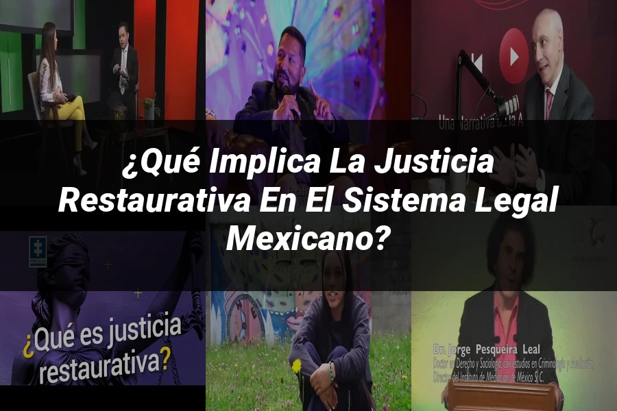 "¿Qué Implica la Justicia Restaurativa en el Sistema Legal Mexicano?"