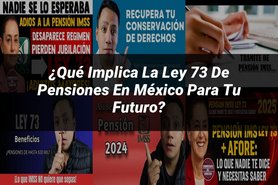 "¿Qué Implica la Ley 73 de Pensiones en México para tu Futuro?"