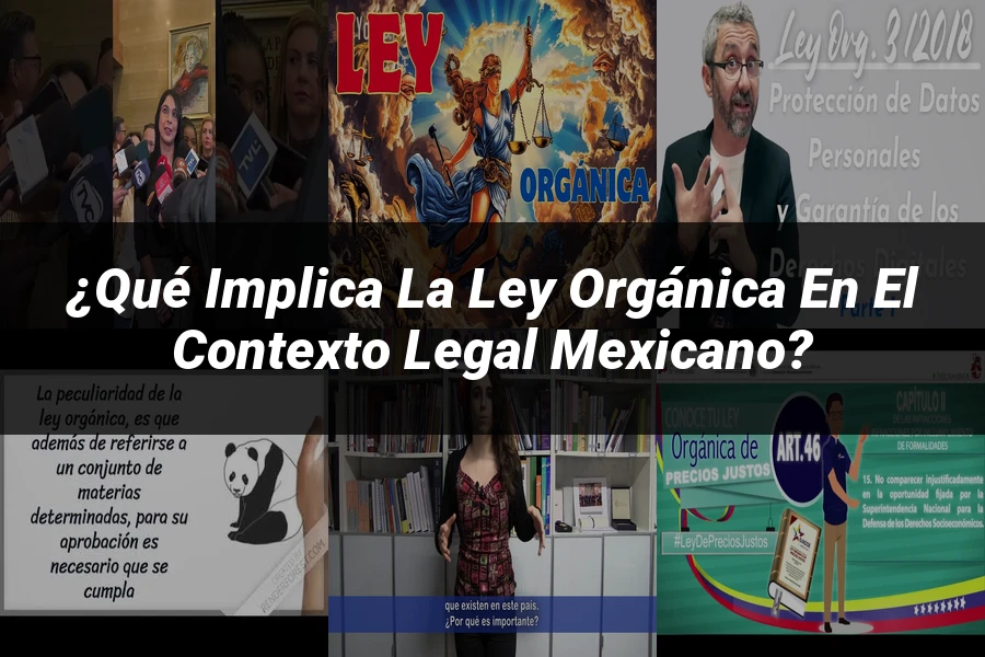 "¿Qué Implica la Ley Orgánica en el Contexto Legal Mexicano?"