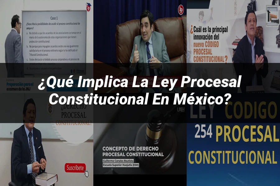 "¿Qué Implica la Ley Procesal Constitucional en México?"