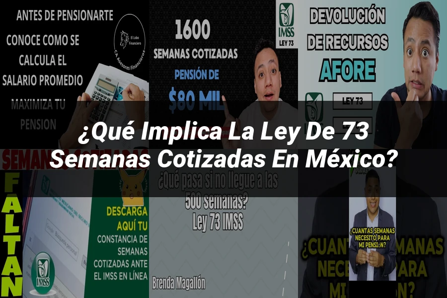 "¿Qué Implica la Ley de 73 Semanas Cotizadas en México?"