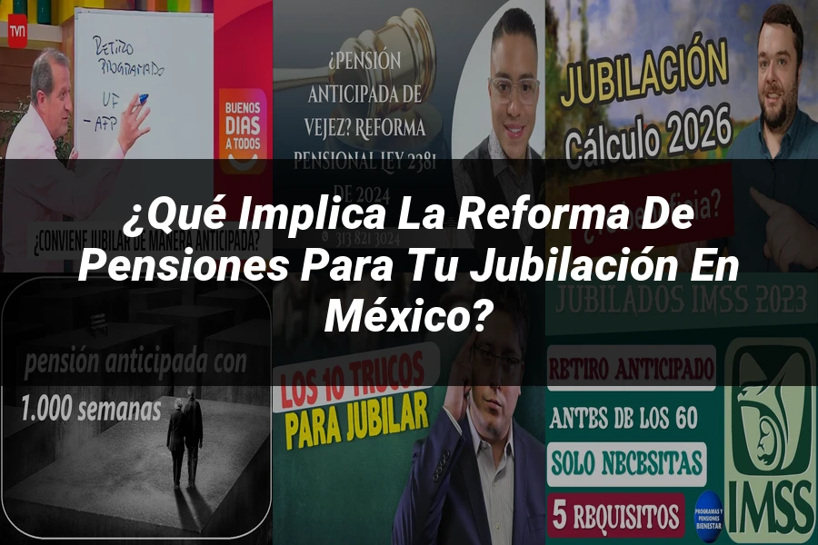 "¿Qué Implica la Reforma de Pensiones para Tu Jubilación en México?"