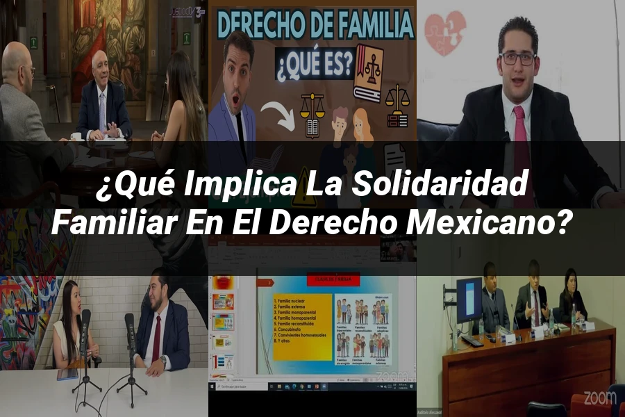 "¿Qué Implica la Solidaridad Familiar en el Derecho Mexicano?"