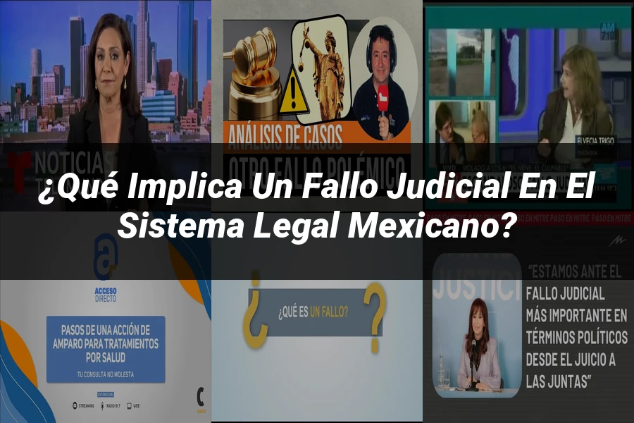 "¿Qué Implica un Fallo Judicial en el Sistema Legal Mexicano?"