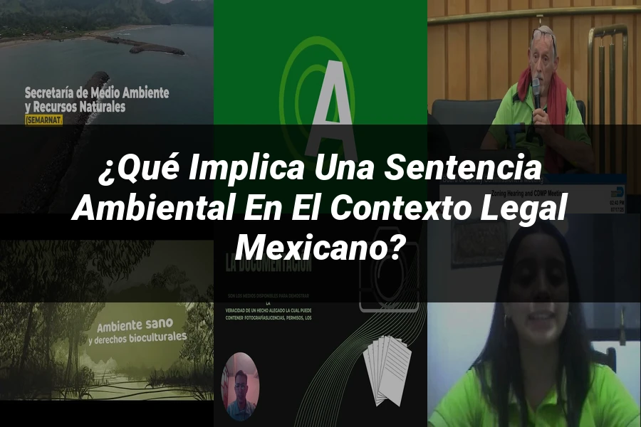 "¿Qué Implica una Sentencia Ambiental en el Contexto Legal Mexicano?"