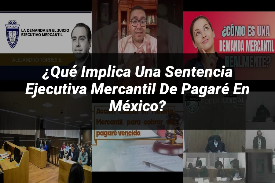 "¿Qué Implica una Sentencia Ejecutiva Mercantil de Pagaré en México?"