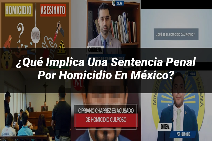 "¿Qué Implica una Sentencia Penal por Homicidio en México?"