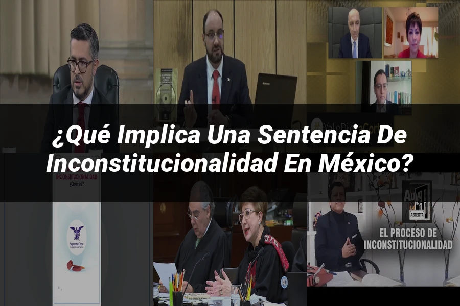 "¿Qué Implica una Sentencia de Inconstitucionalidad en México?"