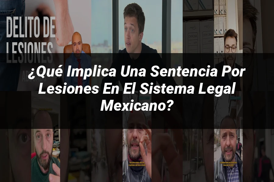 "¿Qué Implica una Sentencia por Lesiones en el Sistema Legal Mexicano?"