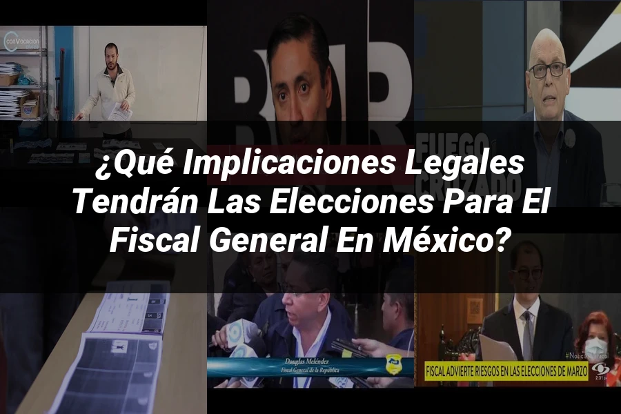 "¿Qué Implicaciones Legales Tendrán las Elecciones para el Fiscal General en México?"