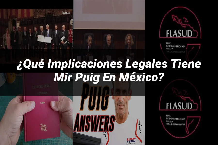 "¿Qué Implicaciones Legales Tiene Mir Puig en México?"