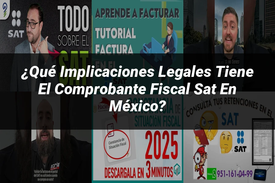 "¿Qué Implicaciones Legales Tiene el Comprobante Fiscal SAT en México?"