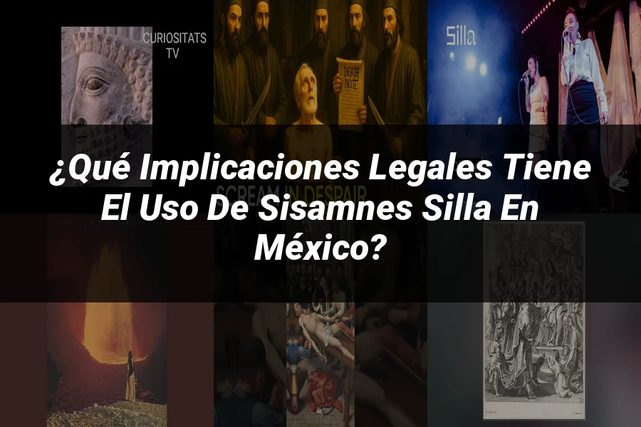 "¿Qué Implicaciones Legales Tiene el Uso de Sisamnes Silla en México?"
