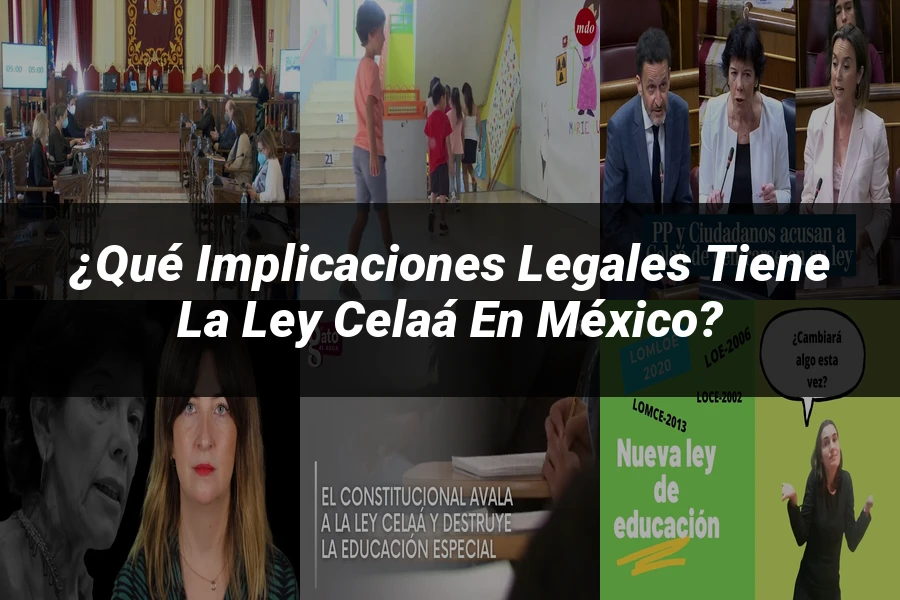 "¿Qué Implicaciones Legales Tiene la Ley Celaá en México?"