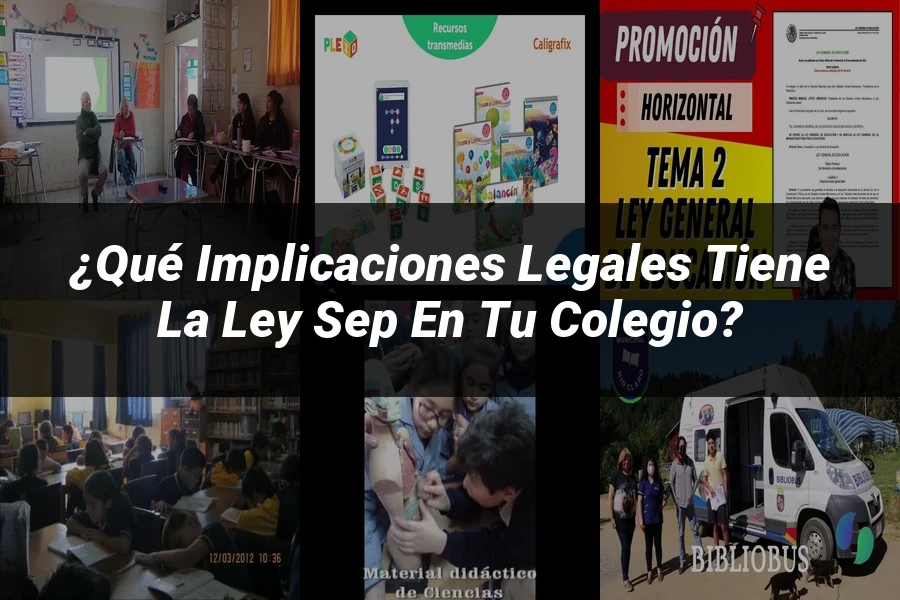"¿Qué Implicaciones Legales Tiene la Ley SEP en Tu Colegio?"