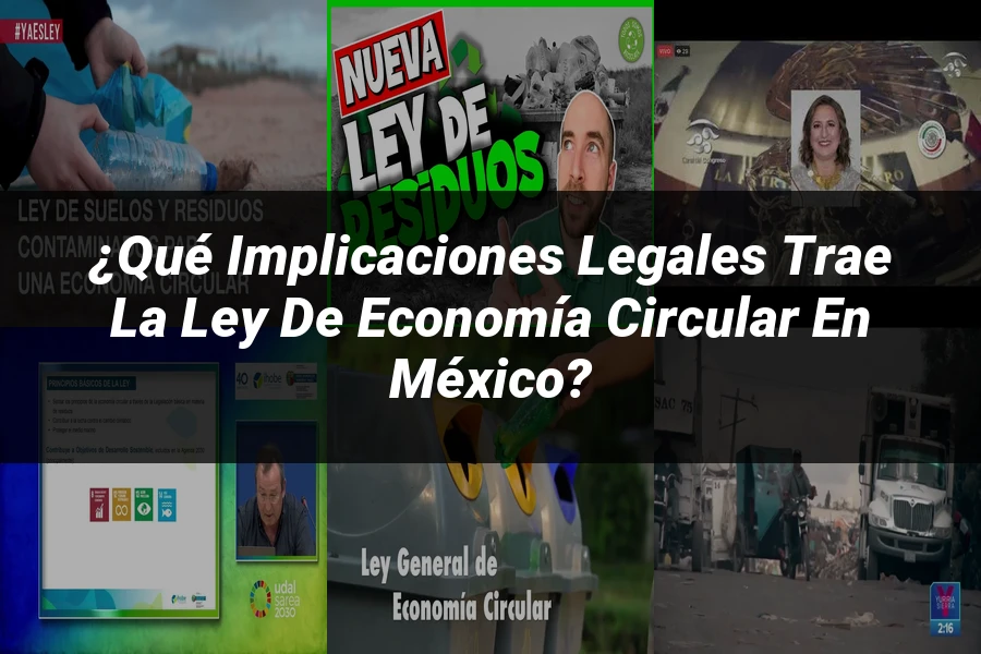 "¿Qué Implicaciones Legales Trae la Ley de Economía Circular en México?"