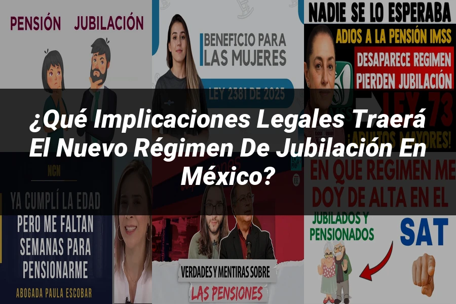 "¿Qué Implicaciones Legales Traerá el Nuevo Régimen de Jubilación en México?"