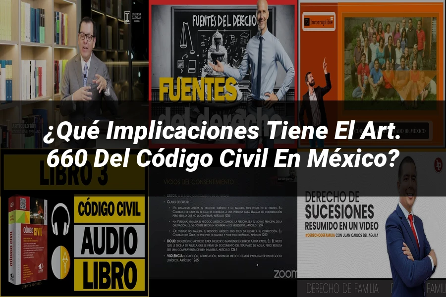 "¿Qué Implicaciones Tiene el Art. 660 del Código Civil en México?"