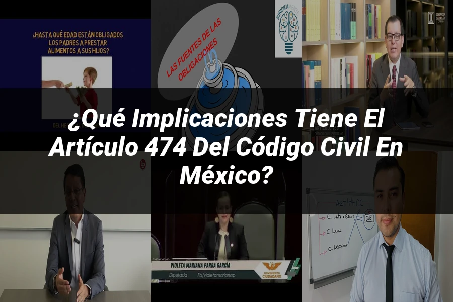 "¿Qué Implicaciones Tiene el Artículo 474 del Código Civil en México?"