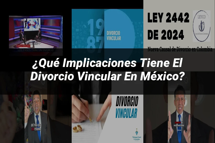 "¿Qué Implicaciones Tiene el Divorcio Vincular en México?"
