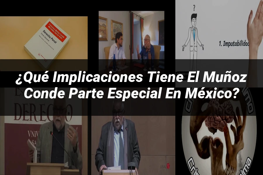 "¿Qué Implicaciones Tiene el Muñoz Conde Parte Especial en México?"