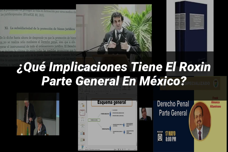 "¿Qué Implicaciones Tiene el Roxin Parte General en México?"